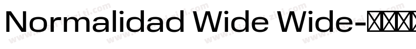 Normalidad Wide Wide字体转换